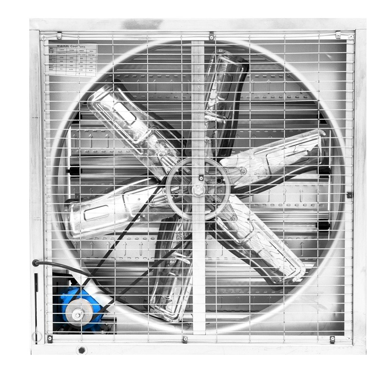 Jiatianxia 138x138x35cm壁挂式轴流风扇1100W 40000m3 / h工业通风尾气风扇